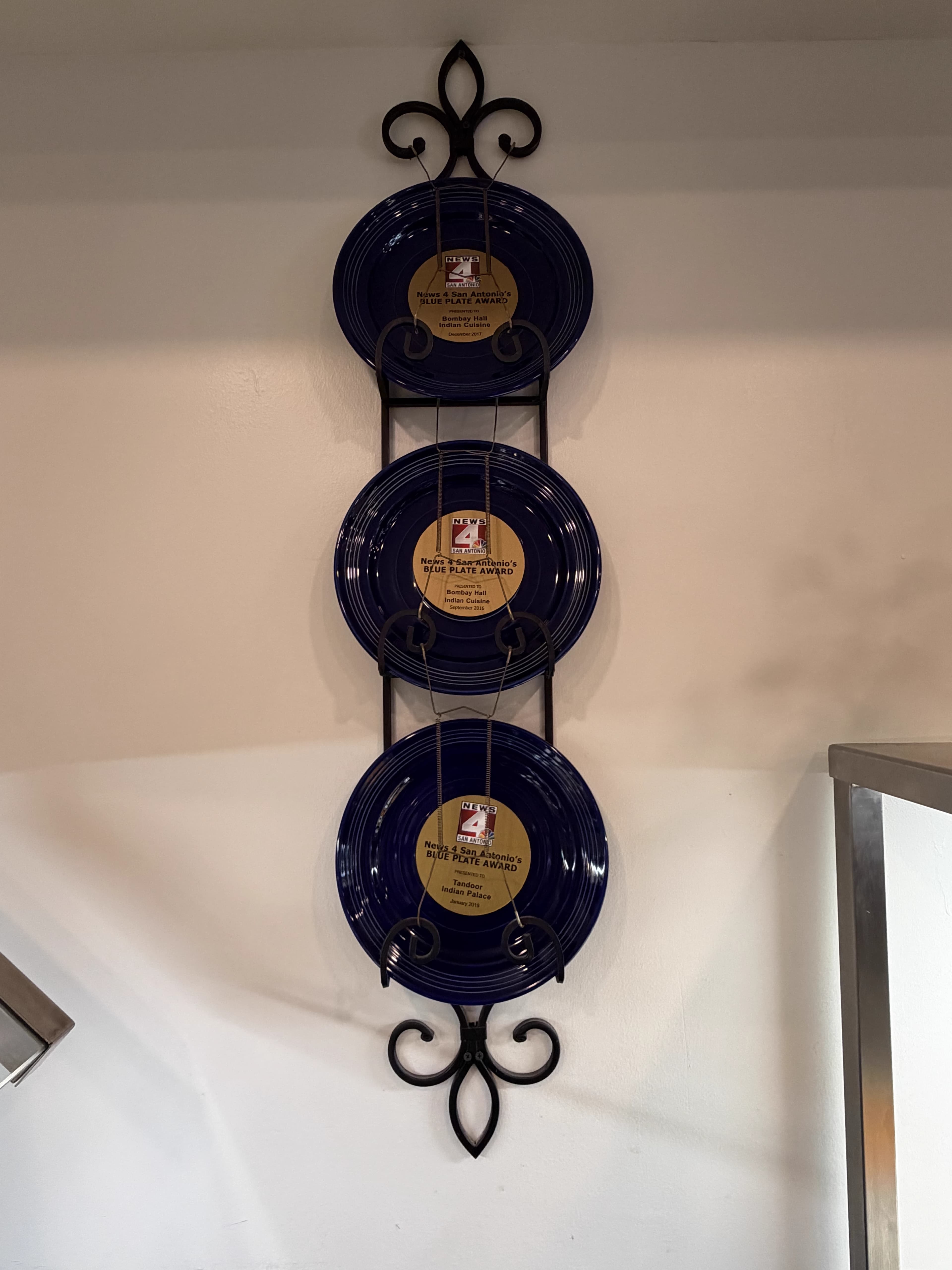 Blue Plate Award recognitions on display